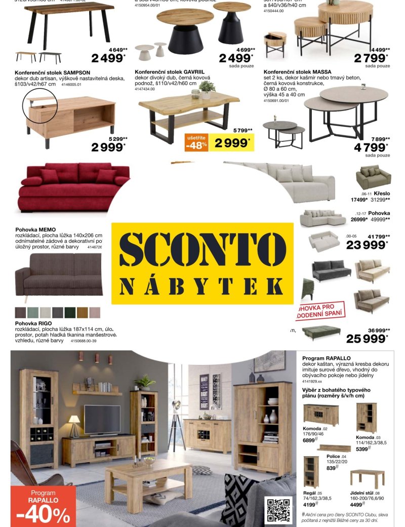 SCONTO Nábytek leták
