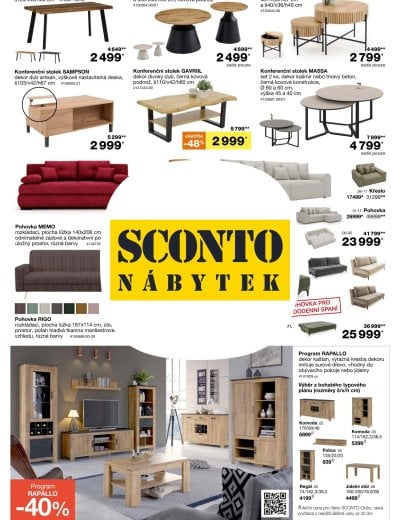 Leták - SCONTO Nábytek leták