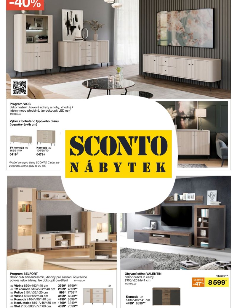 SCONTO Nábytek leták