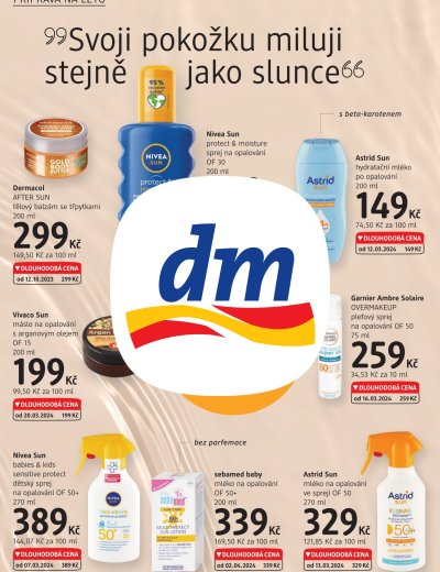 Leták - dm drogerie leták
