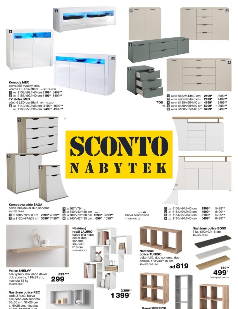 SCONTO Nábytek leták
