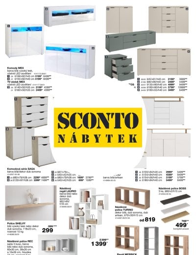 Leták - SCONTO Nábytek leták