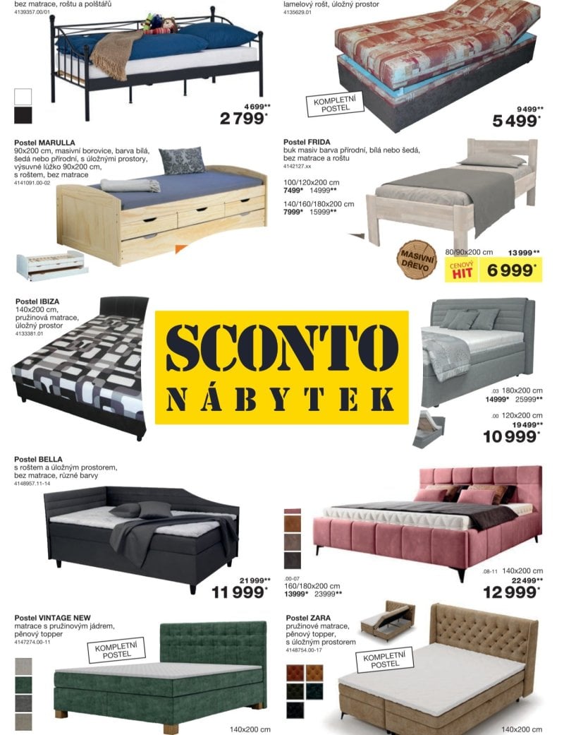 SCONTO Nábytek leták