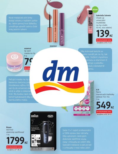 Leták - dm drogerie leták