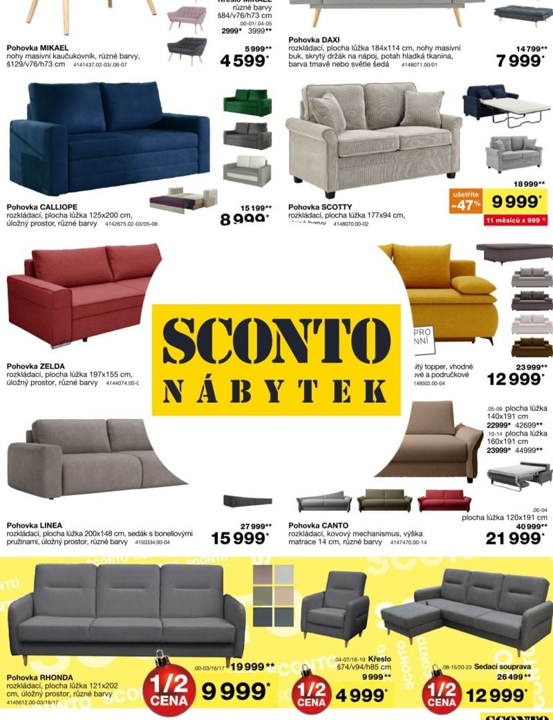 SCONTO Nábytek leták