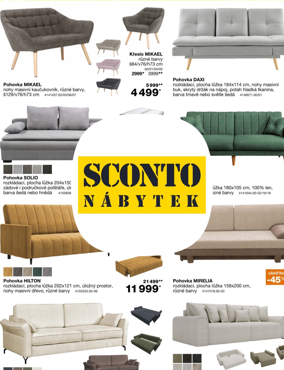 SCONTO Nábytek leták