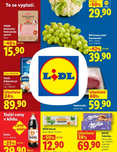 Leták - Pondělní nabídka