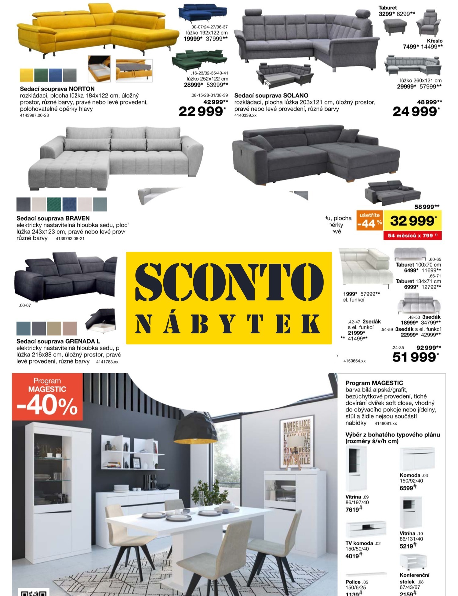 SCONTO Nábytek leták
