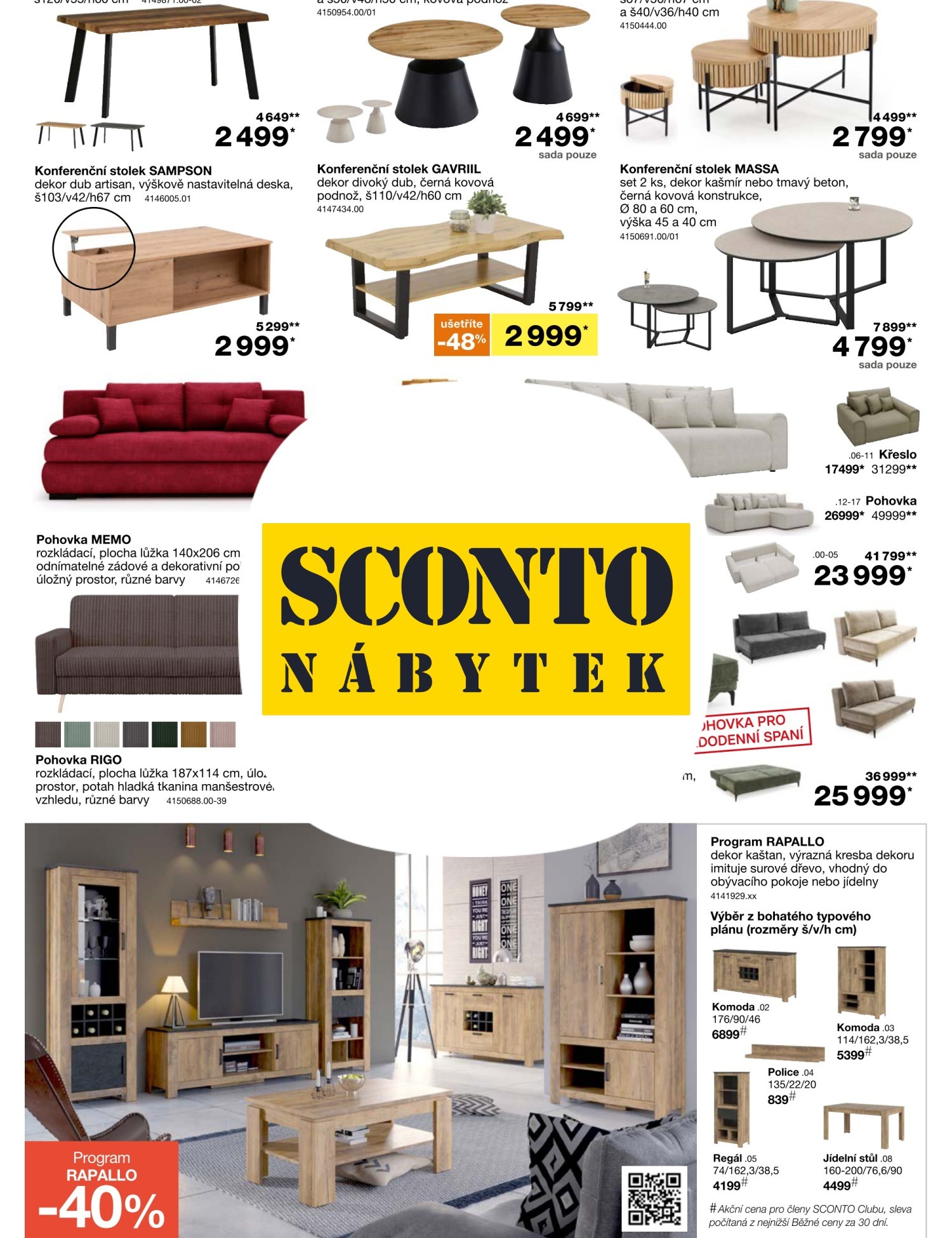 SCONTO Nábytek leták