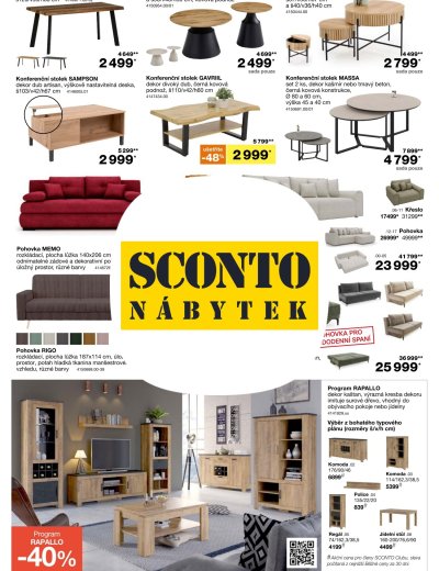 Leták - SCONTO Nábytek leták