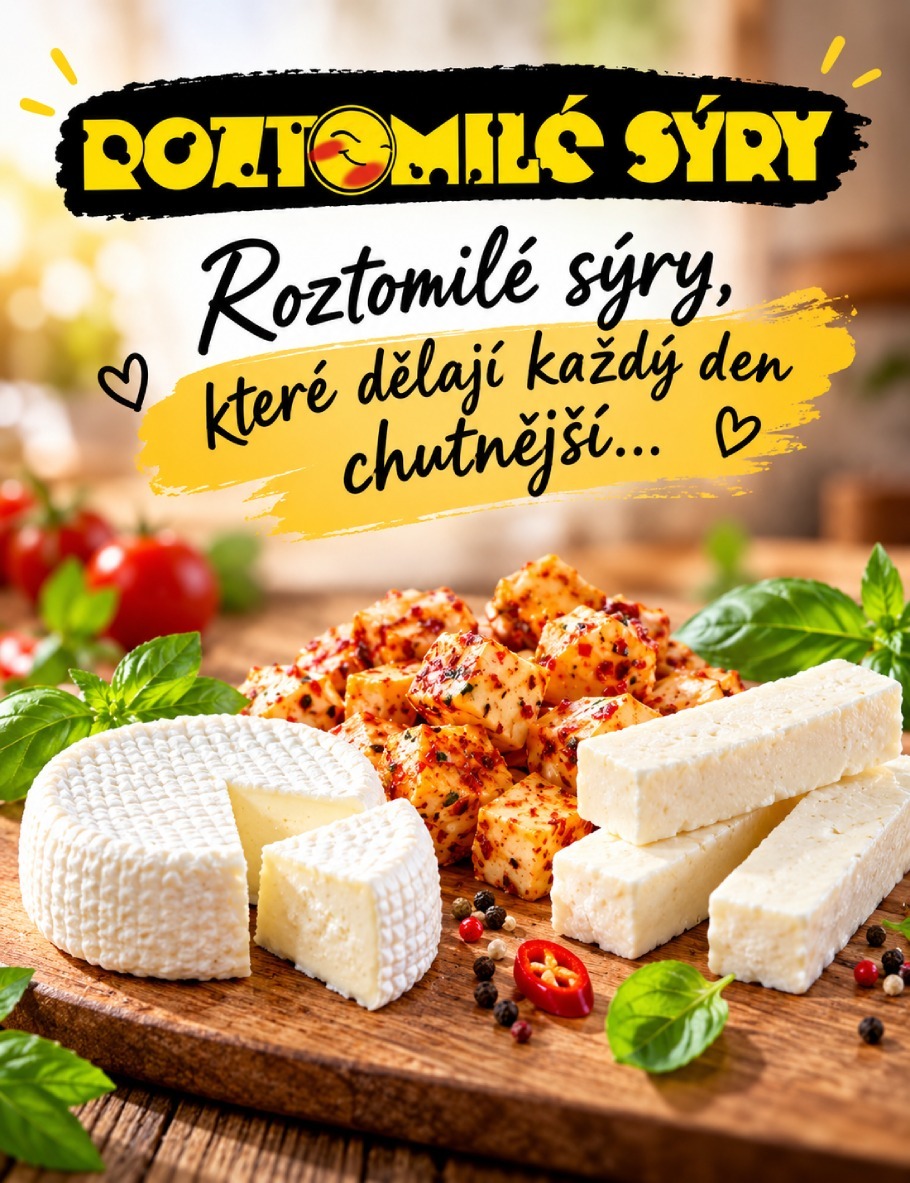 Roztomilé sýry leták