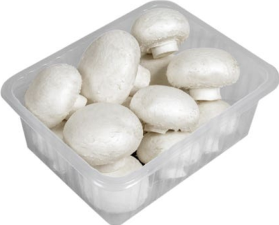 České houby Žampiony zahradní bílé, vanička 500g