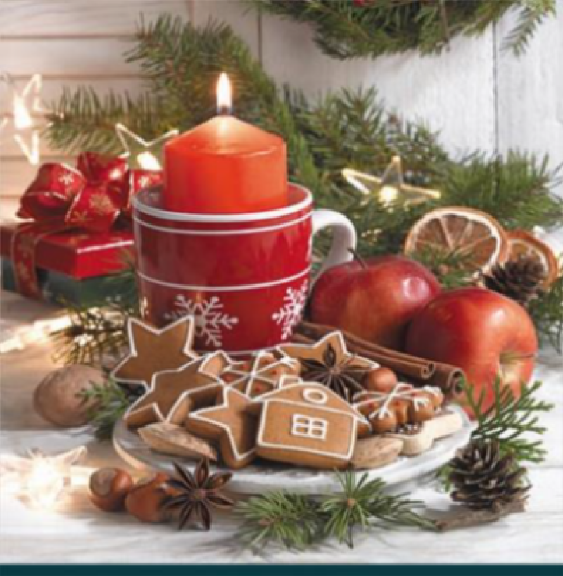 Vesna Vánoční povlak Svíčky 40x40 cm