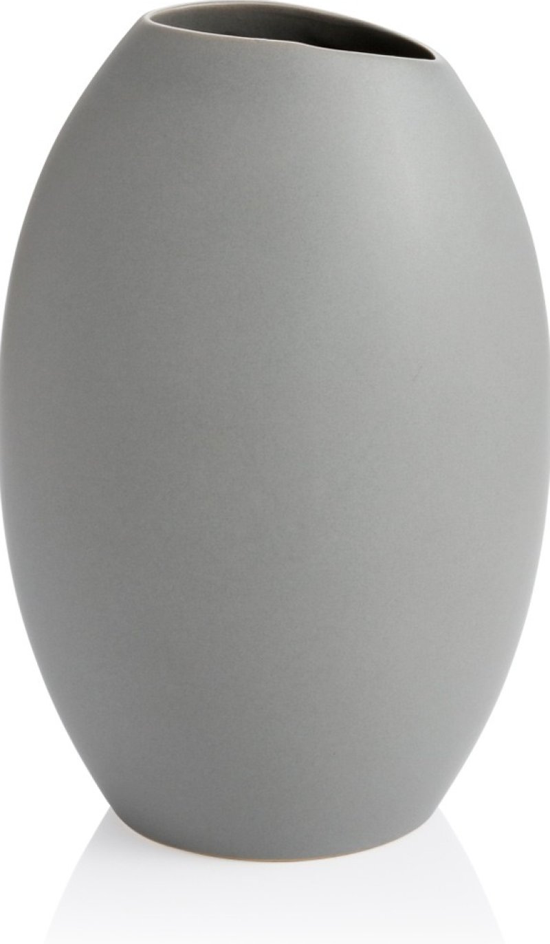 Váza FANCY HOME Stones 23 cm, šedá