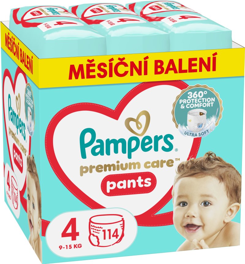 PAMPERS Premium Care Pants vel. 4 (114 ks)