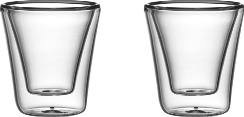 Dvoustěnná sklenice myDRINK 70 ml, 2 ks