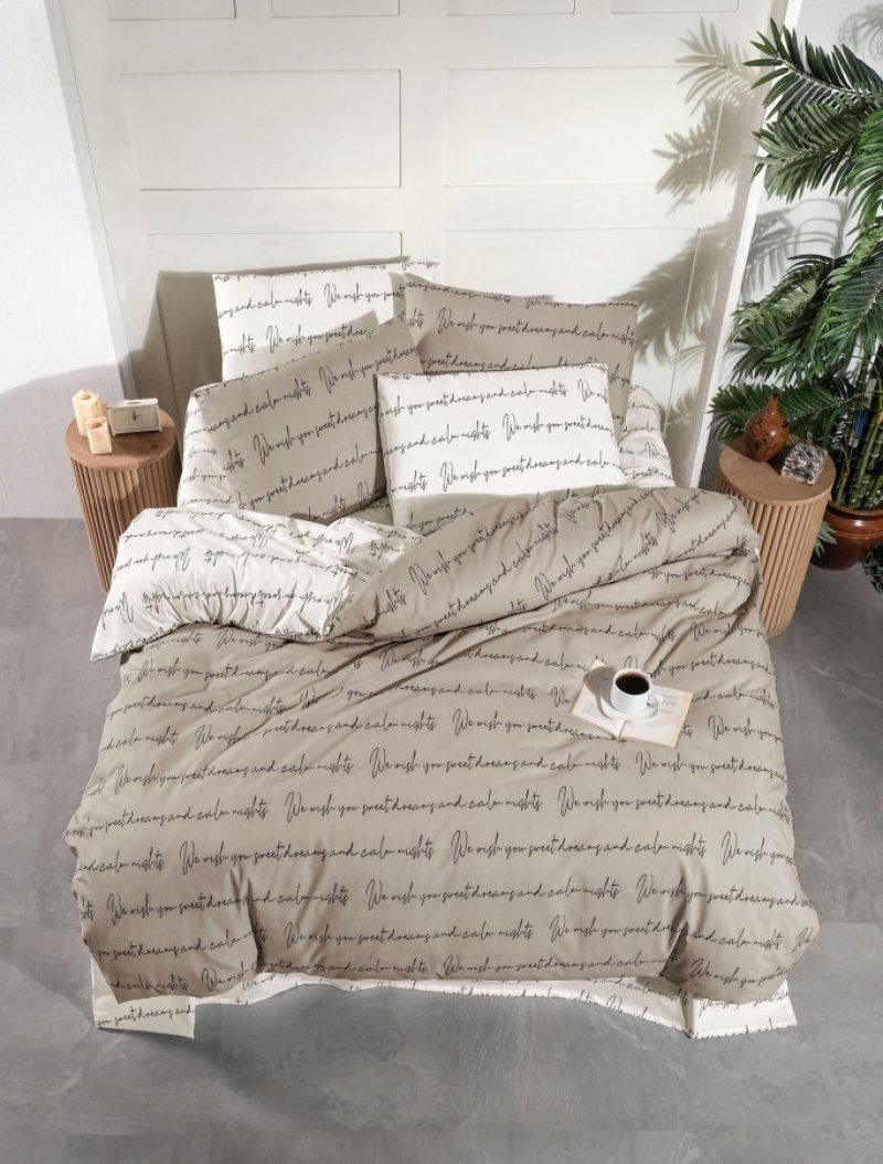 Vesna Povlečení bavlna DOPIS DOUBLE 140x200 cm a 70x90 cm