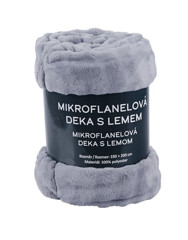 Vesna Deka Bublina mikroflanel šedá 150x200 cm