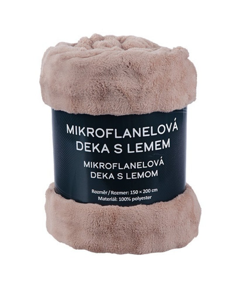 Vesna Deka Bublina mikroflanel hnědá 150x200 cm