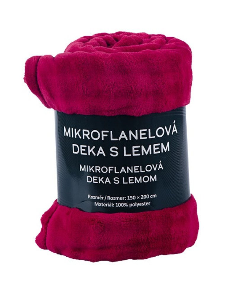 Vesna Deka Bublina mikroflanel vínová150x200 cm