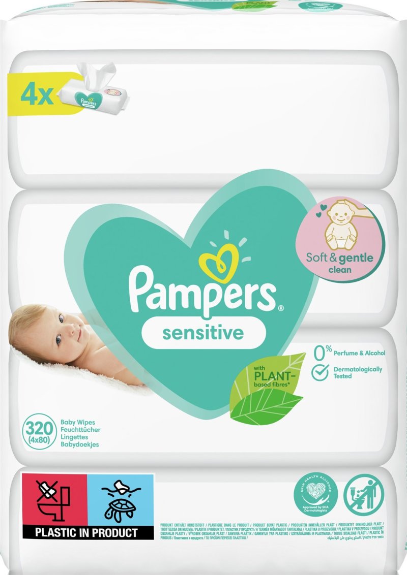 PAMPERS Sensitive XXL 4× 80 ks