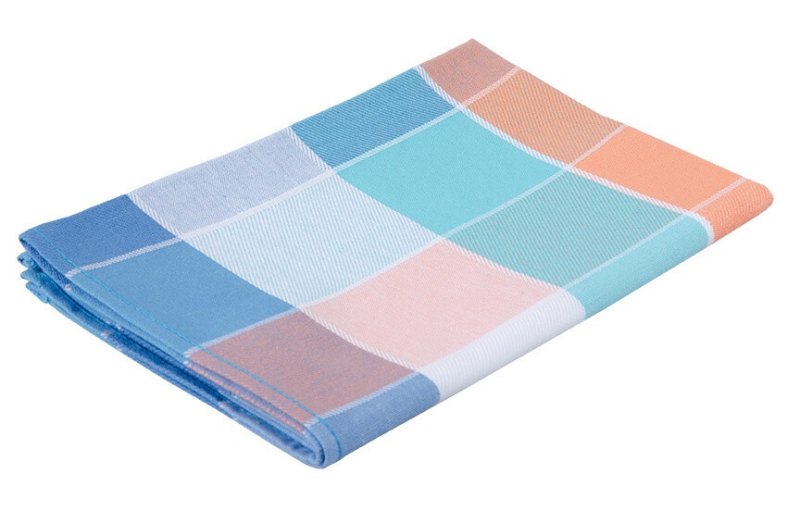 Vesna Utěrky z hladké bavlny Kostka modrá 3 ks 50x70 cm