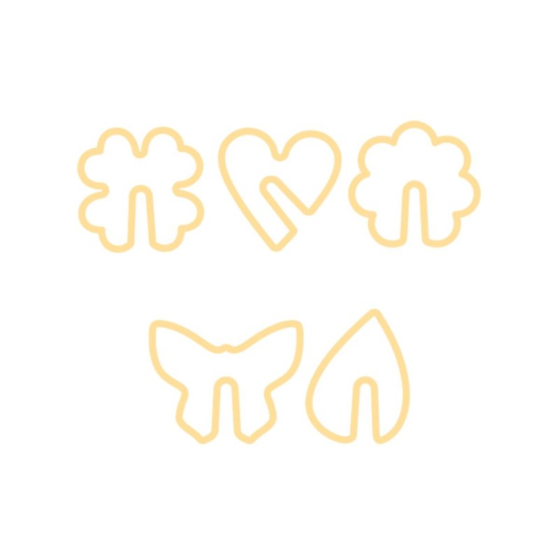 Vykrajovátka perníčků na hrnek DELÍCIA, 5 ks, příroda