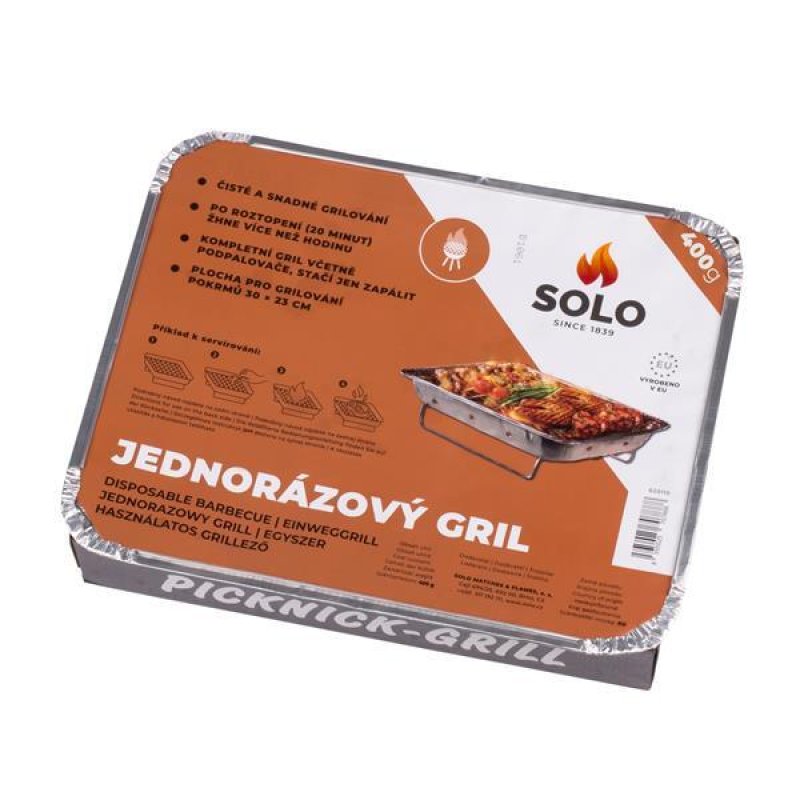 Jednorázový gril SOLO 300 x 230 mm - DO SM620110