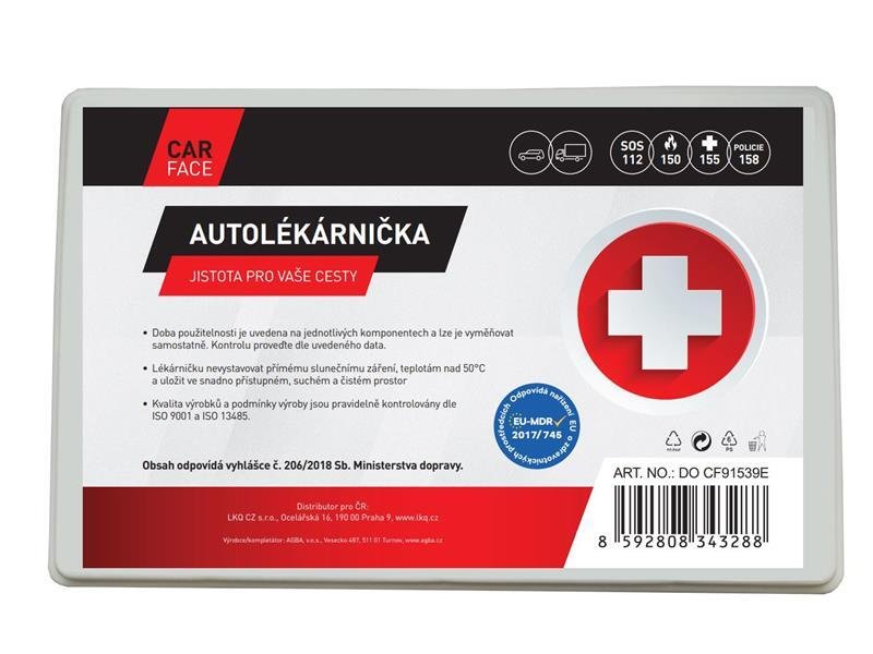 Autolékárnička plast. obal - obsah odpovídá EU-MDR - DO CF91539E