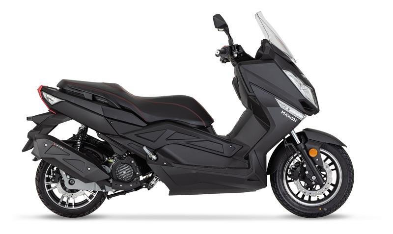 skútr MAXON OPTIMUS 125 - EURO 5+, černý - YY T9E5PLUS-125-CRN