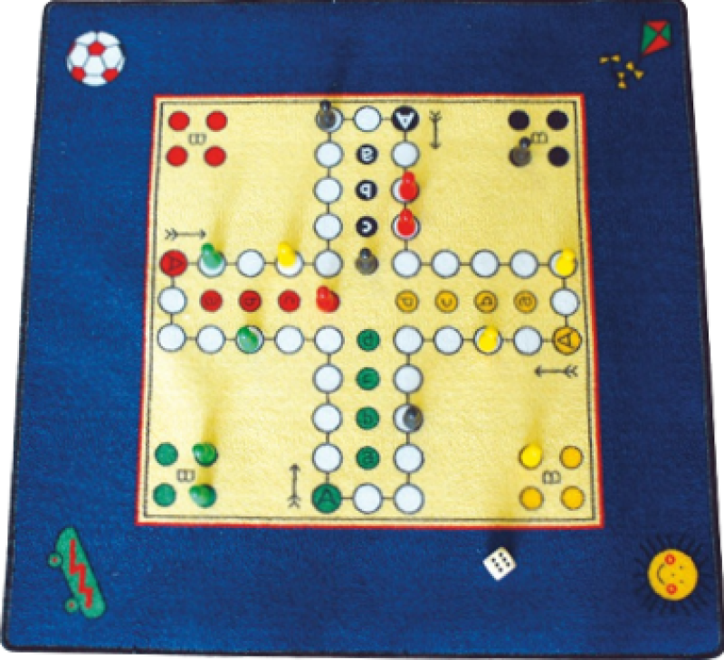 Dětský koberec Člověče nezlob se 92x92 cm