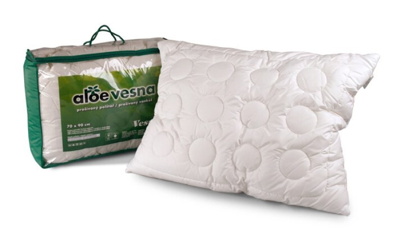 Vesna Polštář Aloe Vera z dutého vlákna se zipem