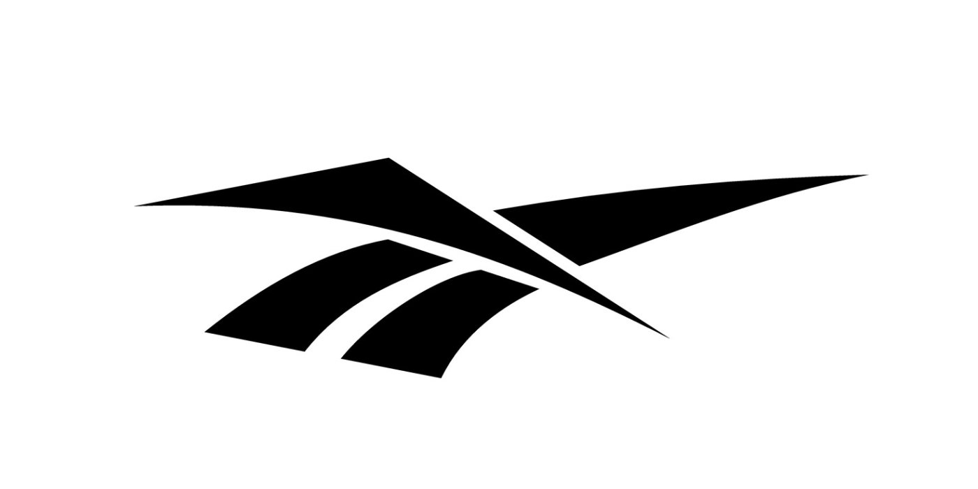 Černá značka na bílém podkladu