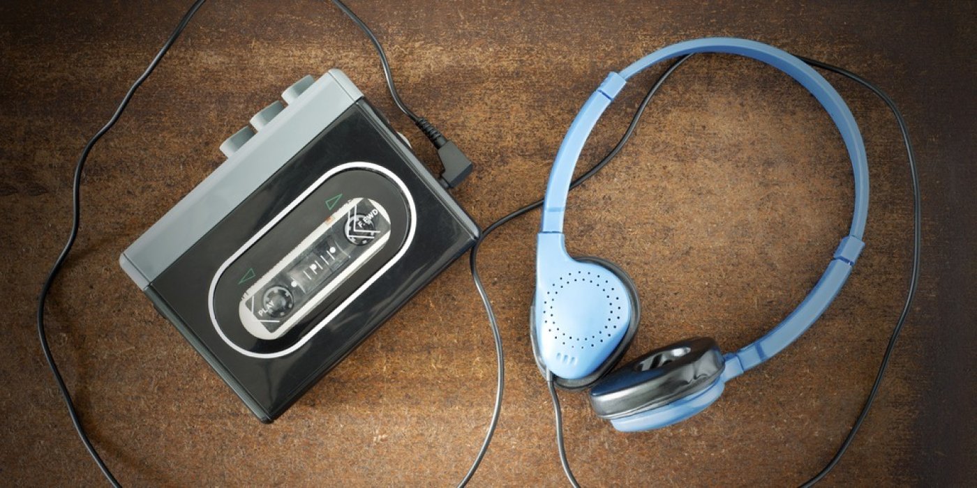 Walkman a sluchátka
