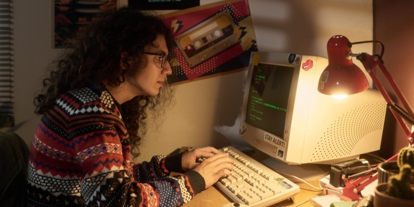 Retro pokojíček se počítačem