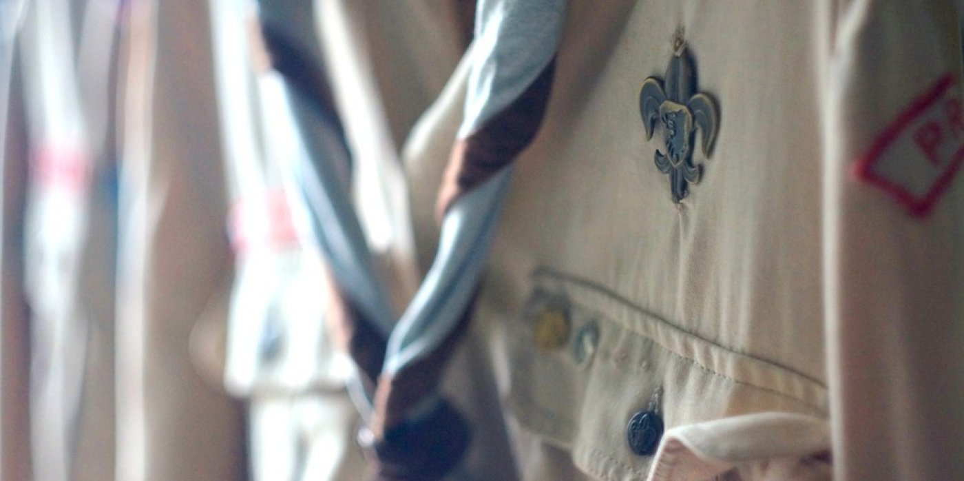 Detail skautské uniformy
