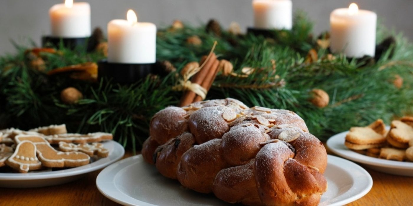 Vánočka na talíři