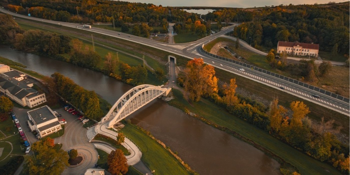 Most přes řeku v Karviné