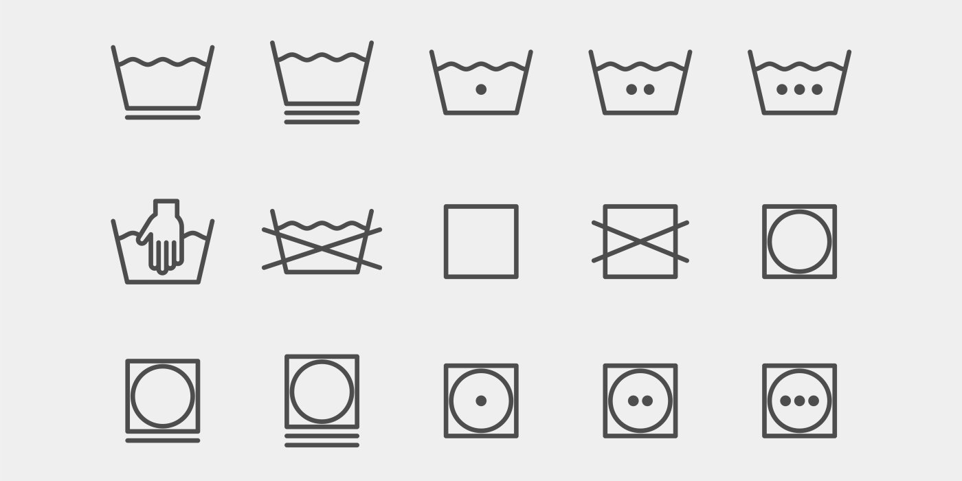 Prací symboly a značky